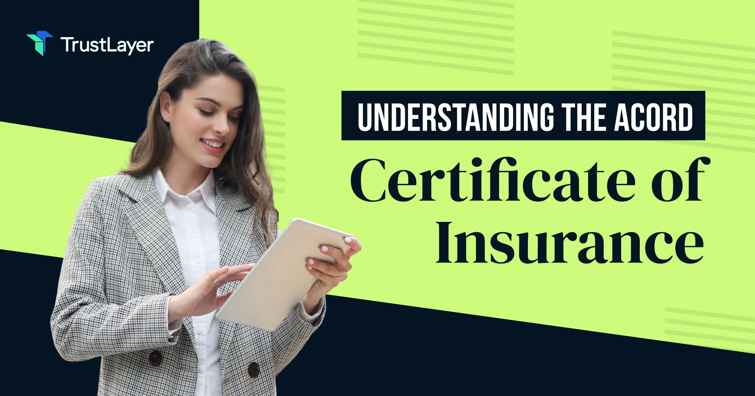  Understanding the Acord Certificate of Insurance